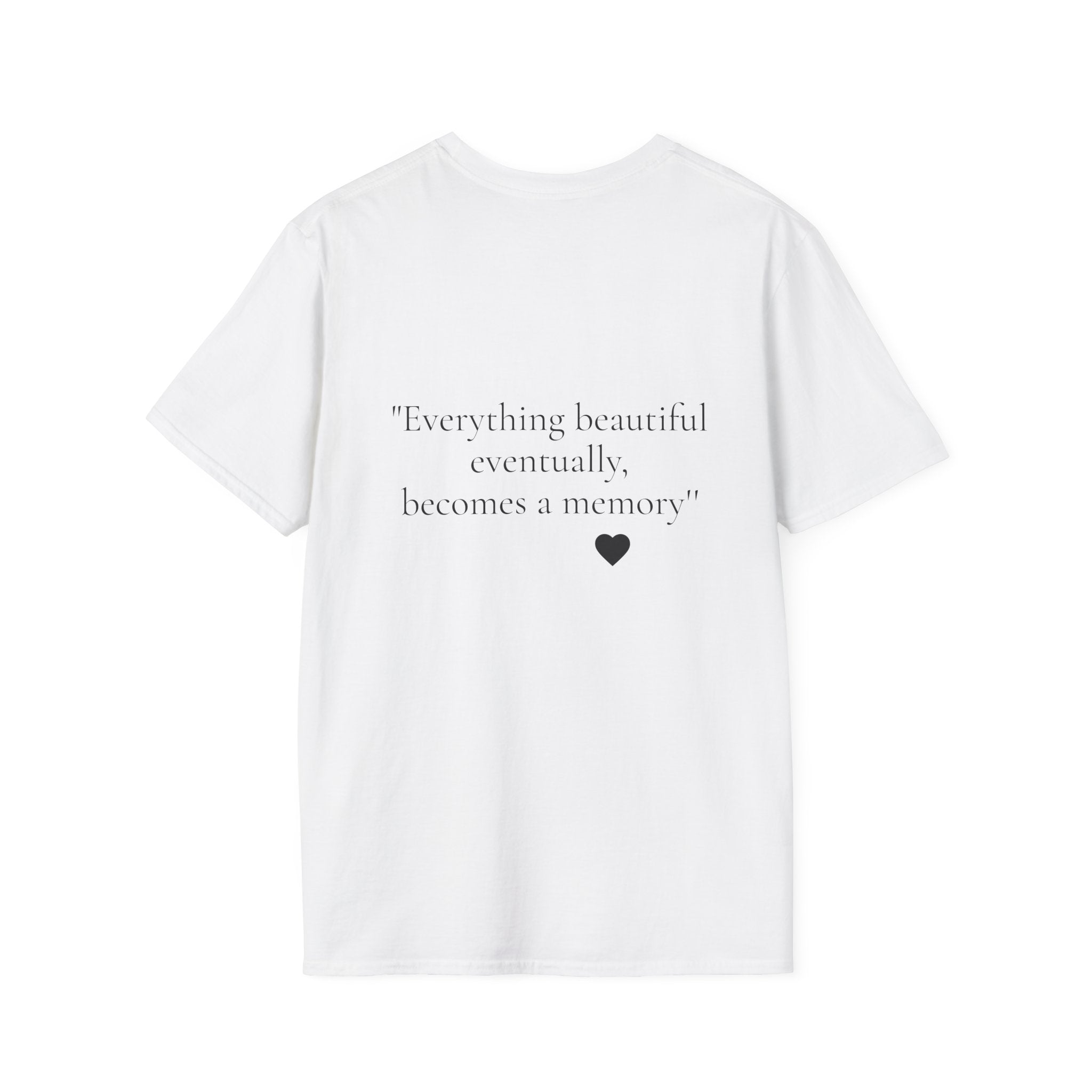 Art Nouveau Garden Print T‑Shirt — Woman in White Vintage Painting Tee