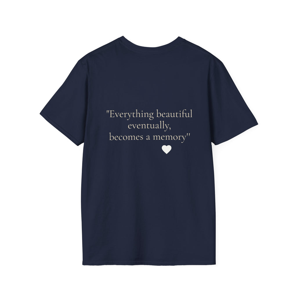 Art Nouveau Garden Print T‑Shirt — Woman in White Vintage Painting Tee
