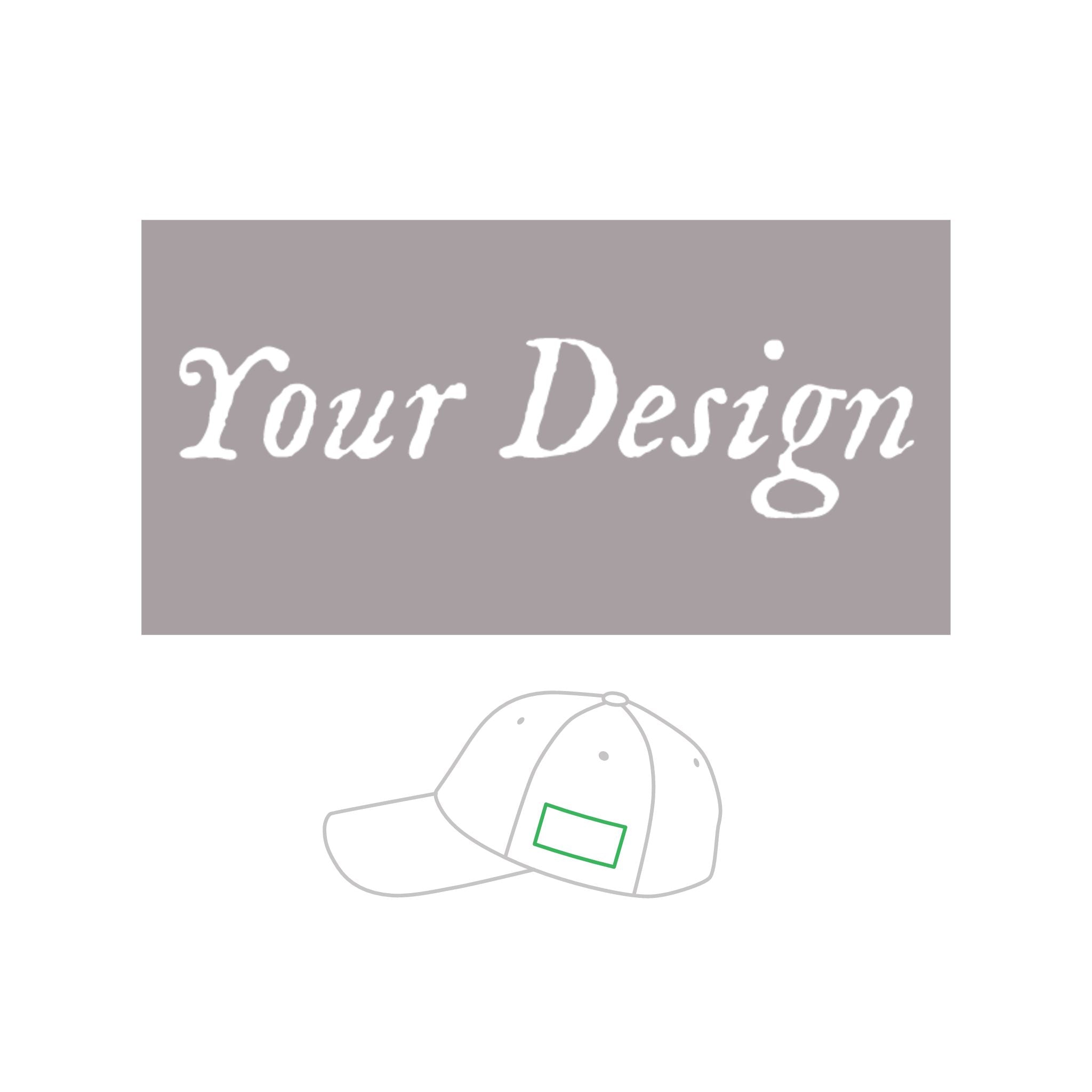 Personalized Baseball Heart Cap — Youth Adjustable Love Baseball Hat