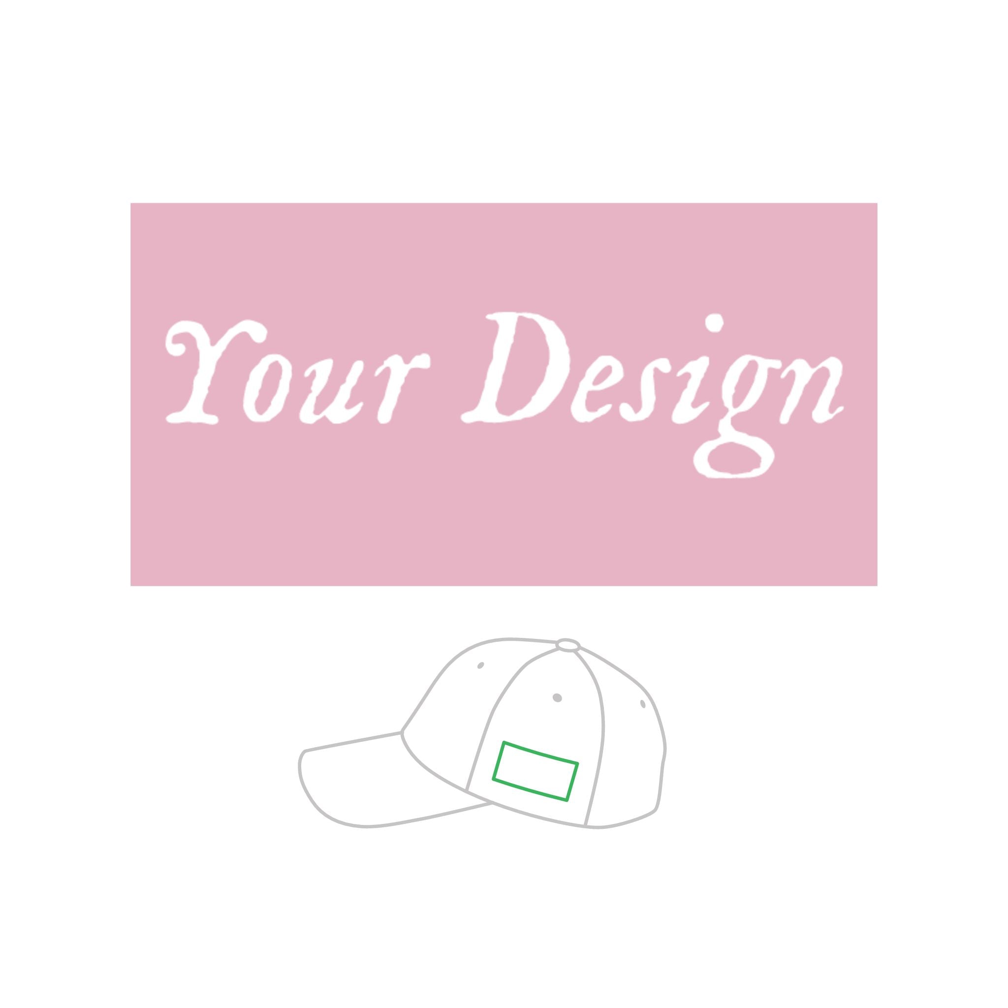 Personalized Baseball Heart Cap — Youth Adjustable Love Baseball Hat