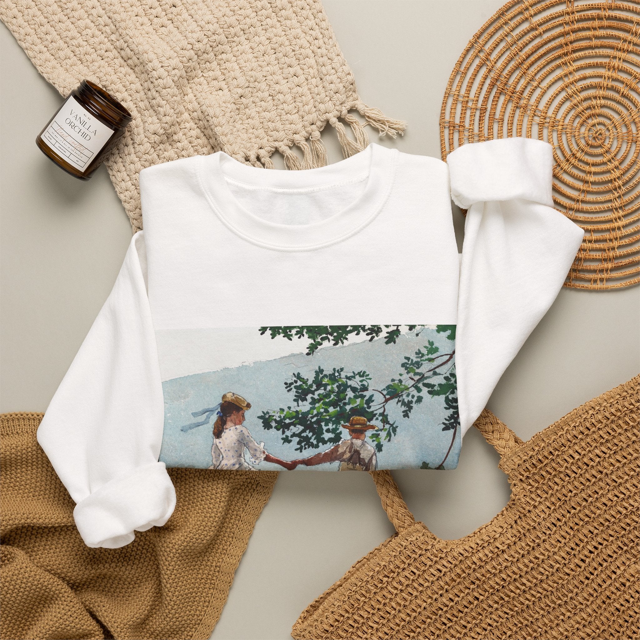 Vintage Pastoral, Unisex Crewneck Sweatshirt (Personalizable)