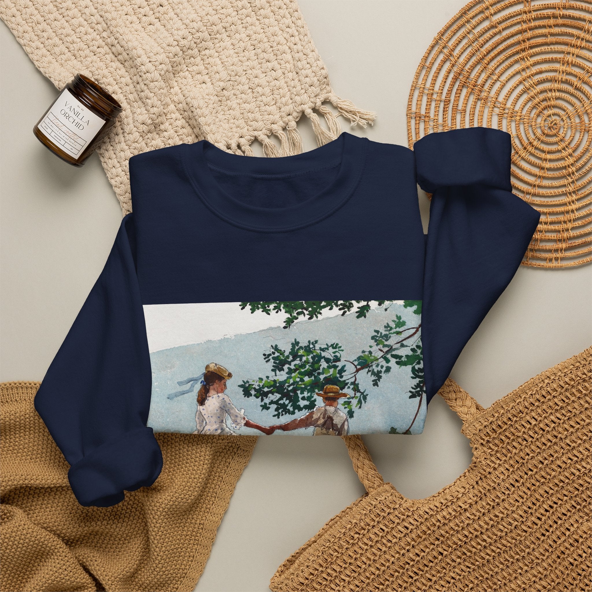 Vintage Pastoral, Unisex Crewneck Sweatshirt (Personalizable)