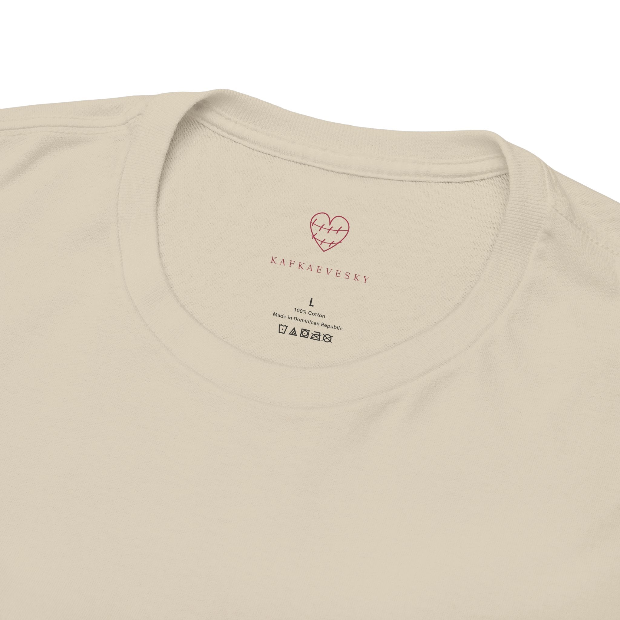 Heart Script Tee — 'Love Me Back Together' Minimalist Cotton T-Shirt