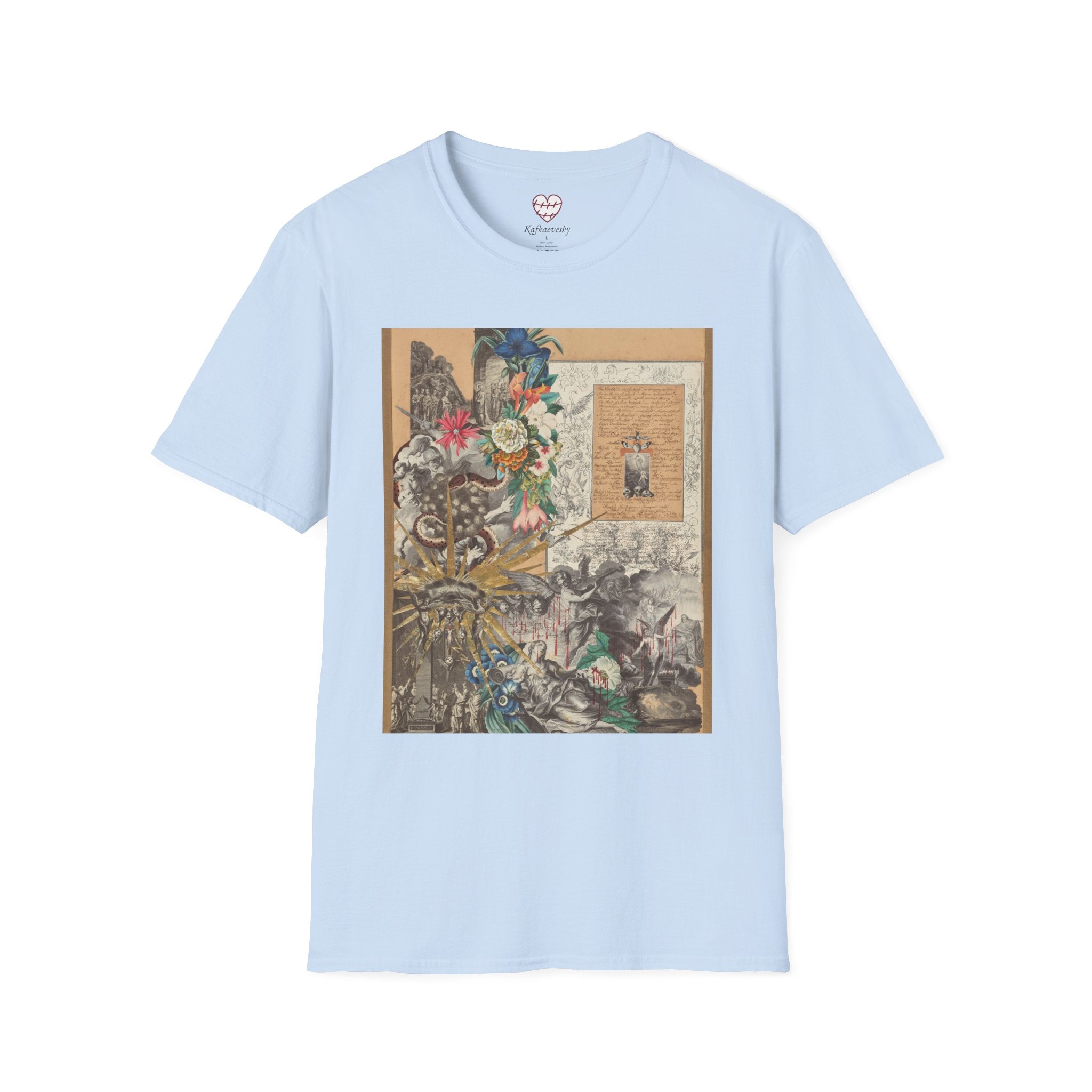Vintage Floral Collage T-Shirt