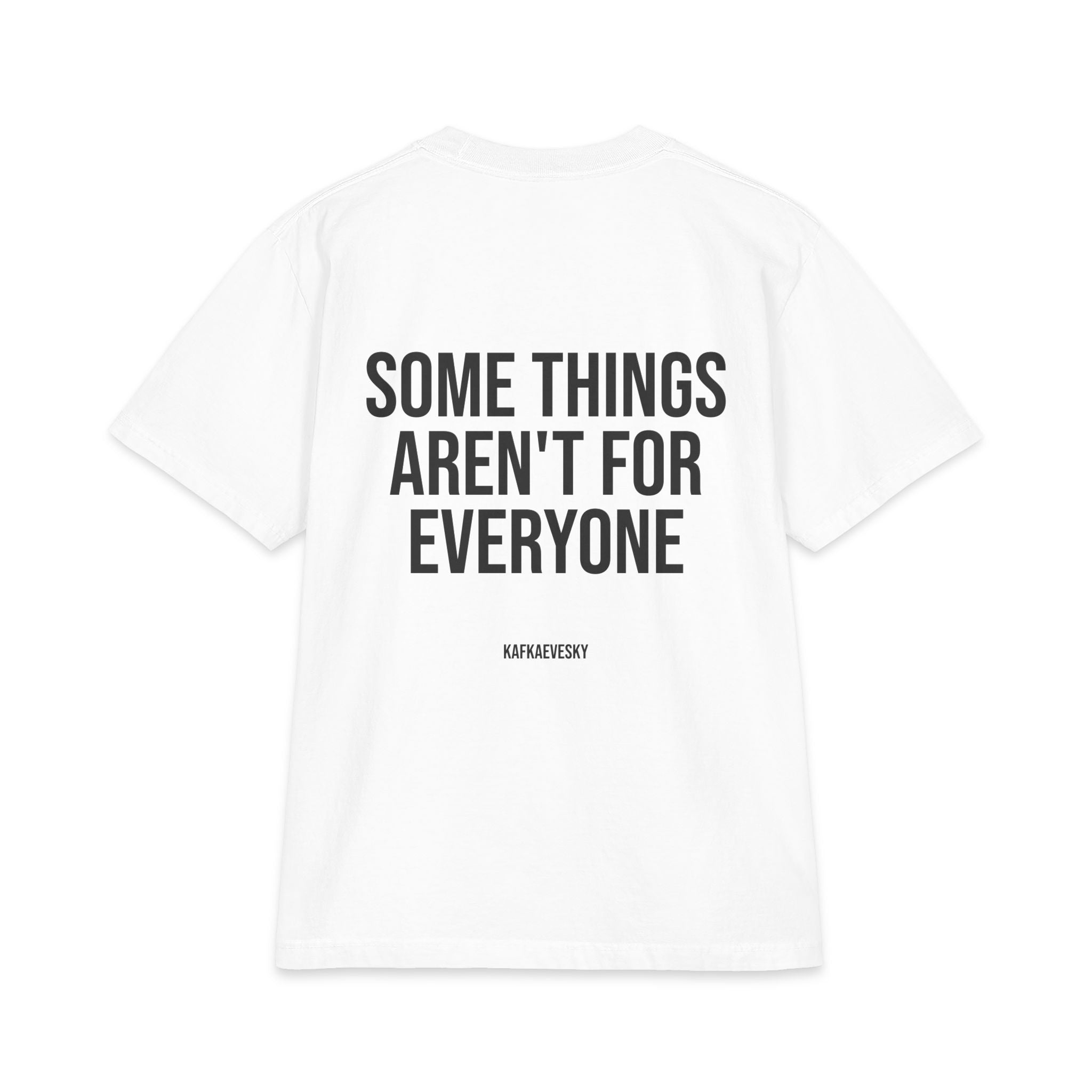 Not For Everyone Tee
Oversized Heavyweight T-Shirt – Black
