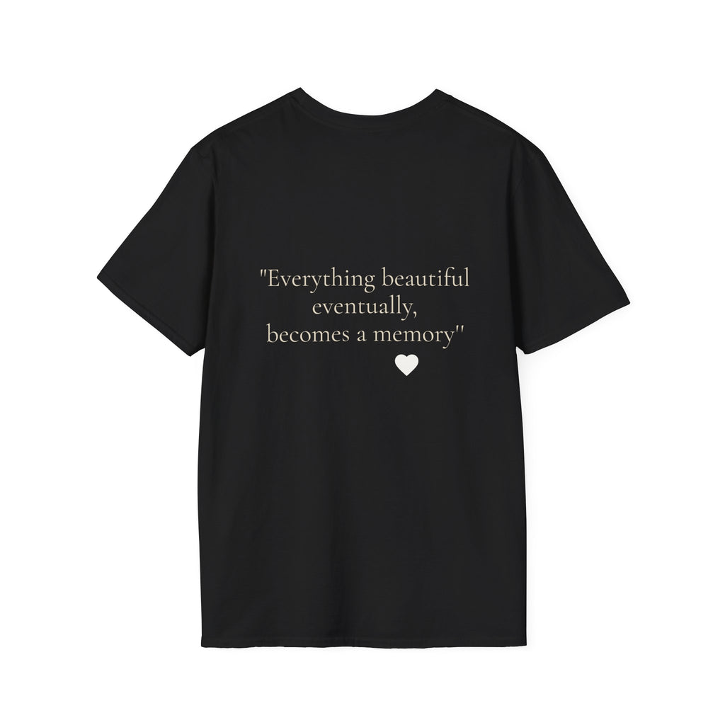 Art Nouveau Garden Print T‑Shirt — Woman in White Vintage Painting Tee