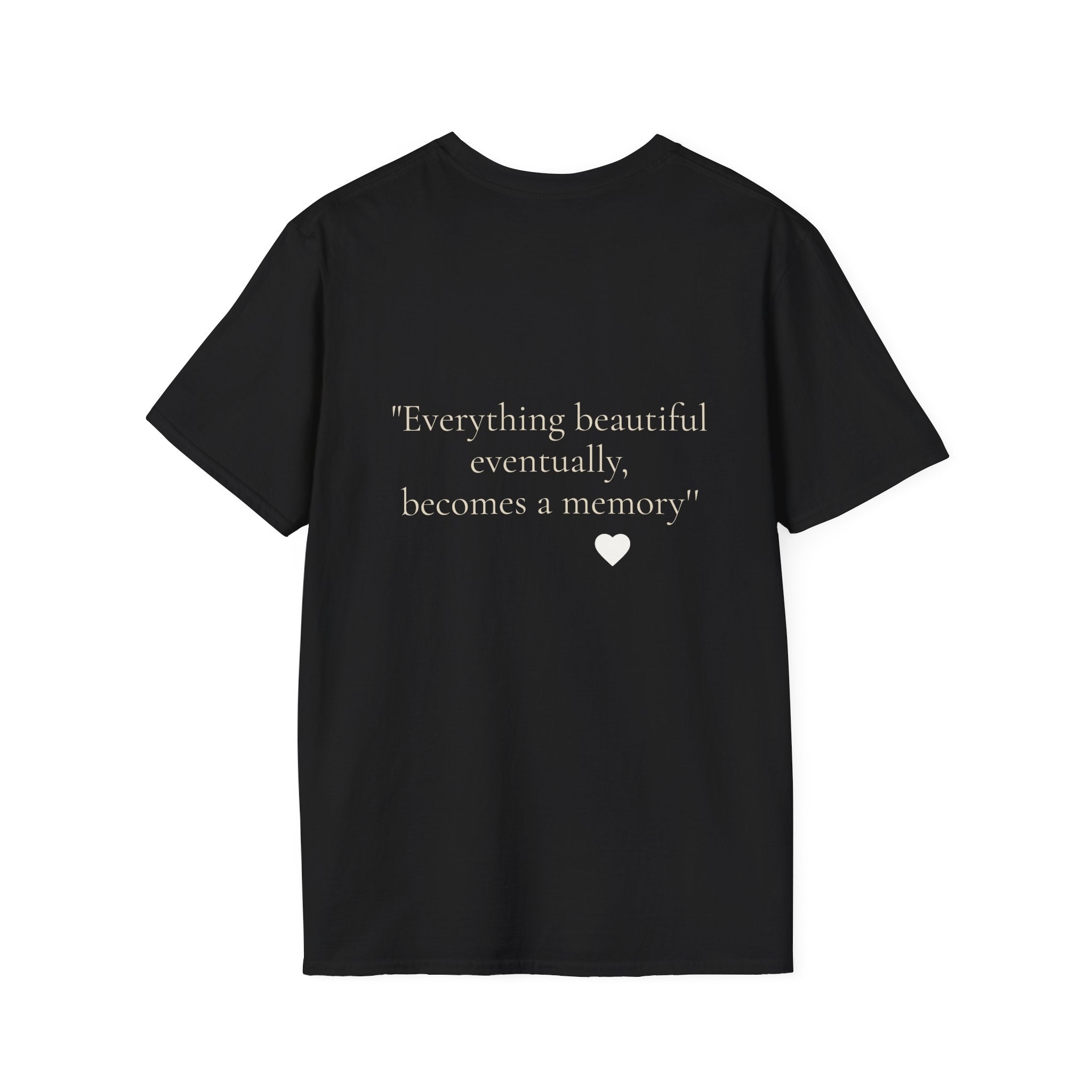Art Nouveau Garden Print T‑Shirt — Woman in White Vintage Painting Tee