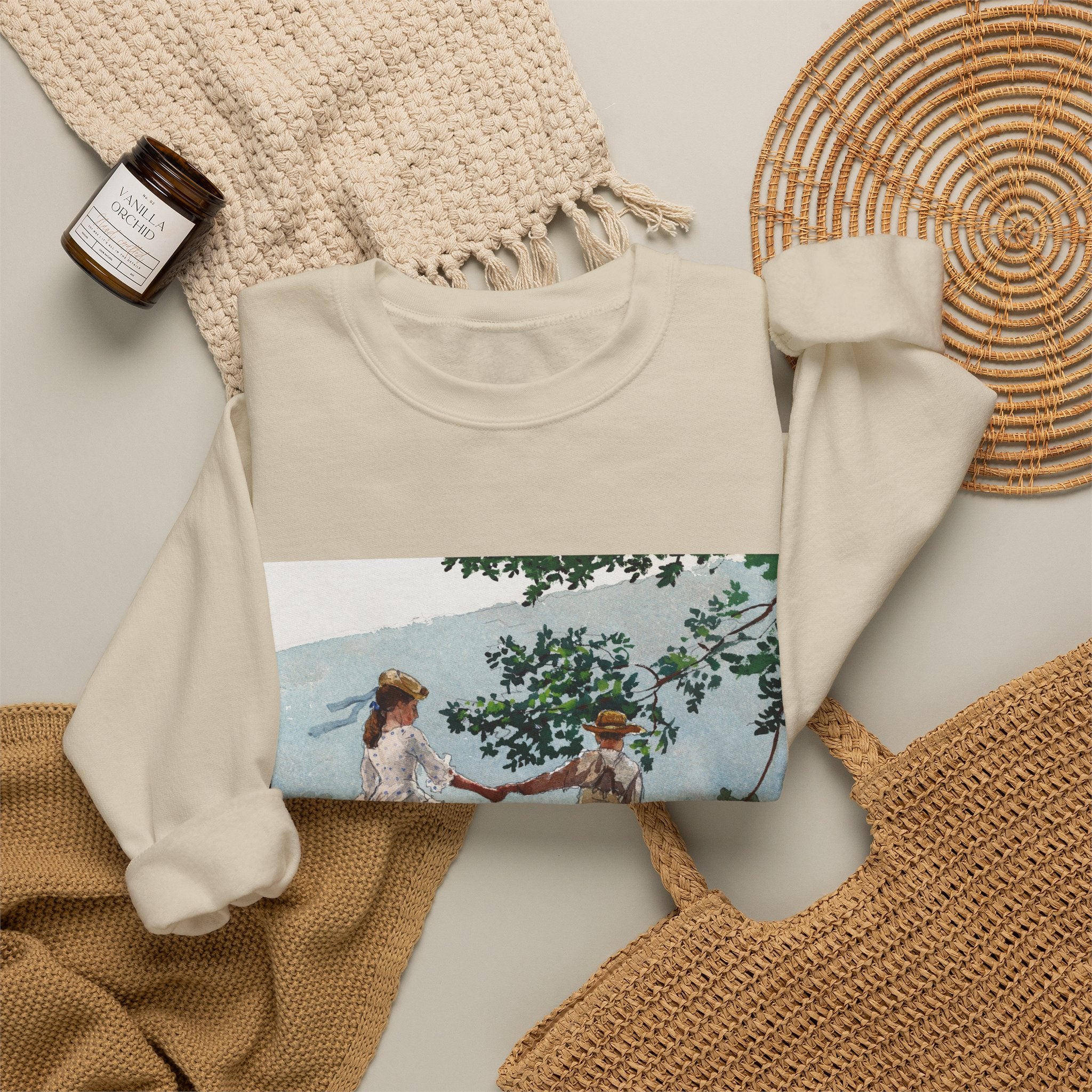 Vintage Pastoral, Unisex Crewneck Sweatshirt (Personalizable)