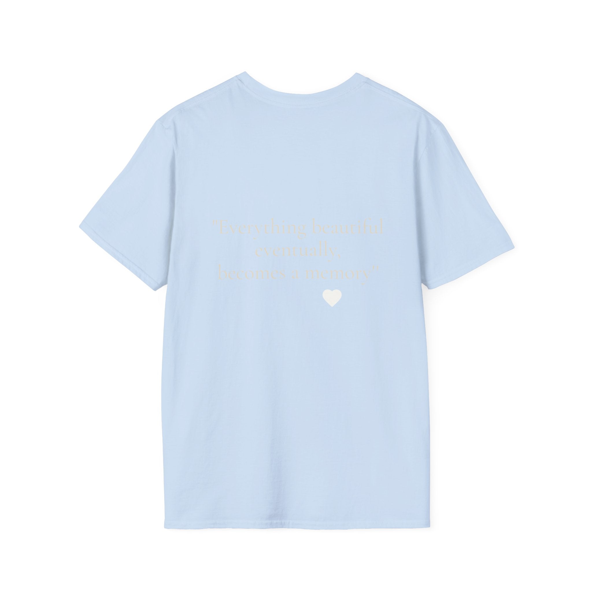Art Nouveau Garden Print T‑Shirt — Woman in White Vintage Painting Tee