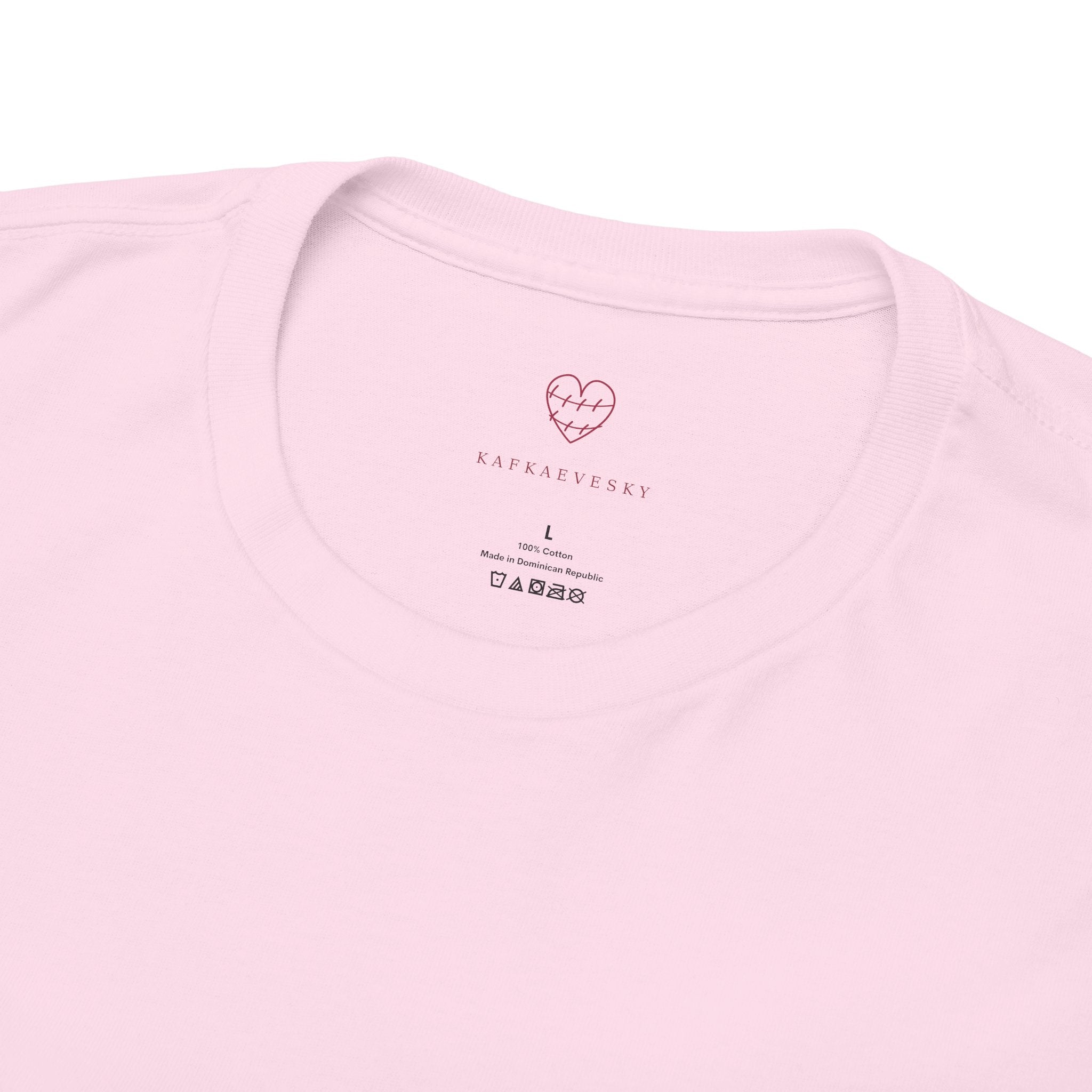 Heart Script Tee — 'Love Me Back Together' Minimalist Cotton T-Shirt