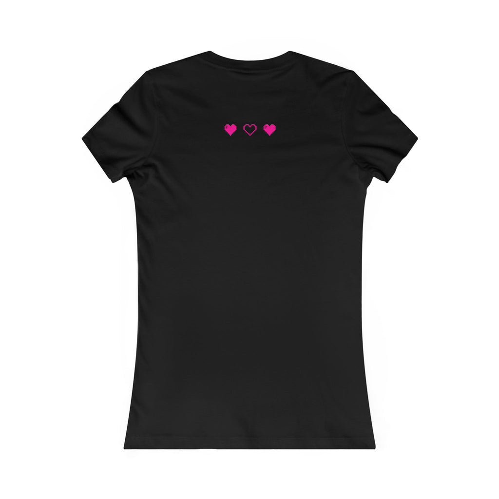 STARDOLL™ Pixel Logo Baby Tee | Y2K Aesthetic Fitted Women's T-Shirt | Minimal Pink Graphic Top