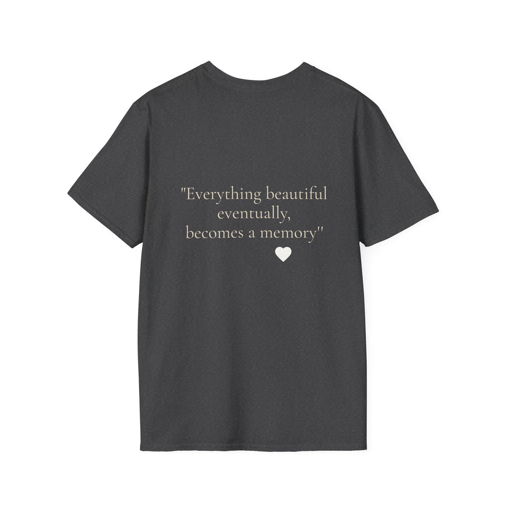 Art Nouveau Garden Print T‑Shirt — Woman in White Vintage Painting Tee