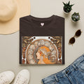 Art Nouveau Floral Goddess T-Shirt — Vintage Portrait Tee