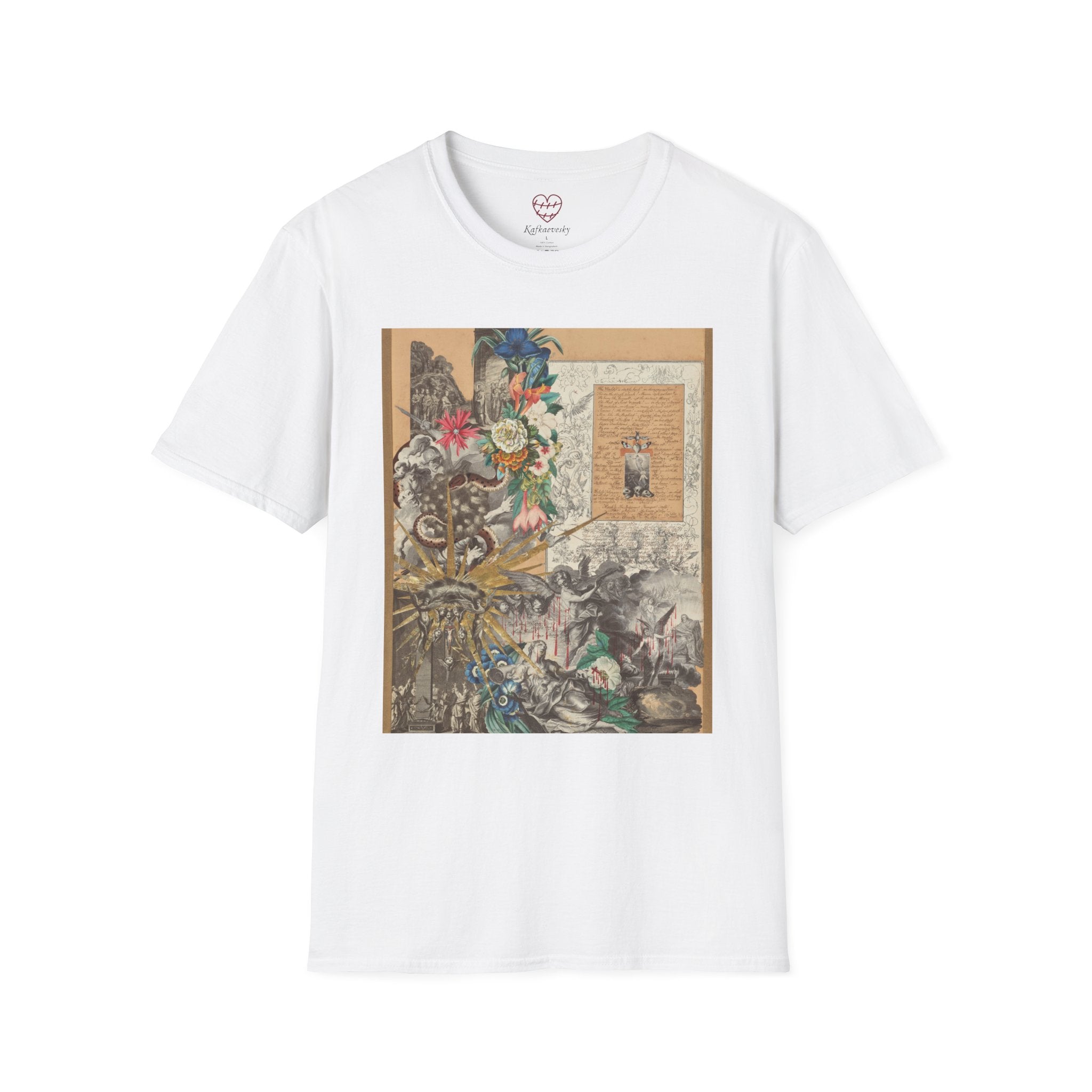 Vintage Floral Collage T-Shirt