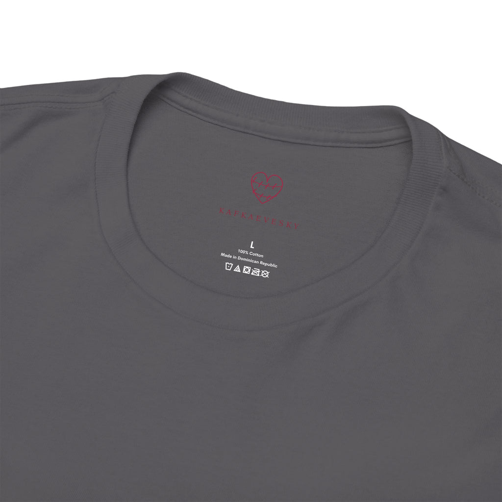 Heart Script Tee — 'Love Me Back Together' Minimalist Cotton T-Shirt