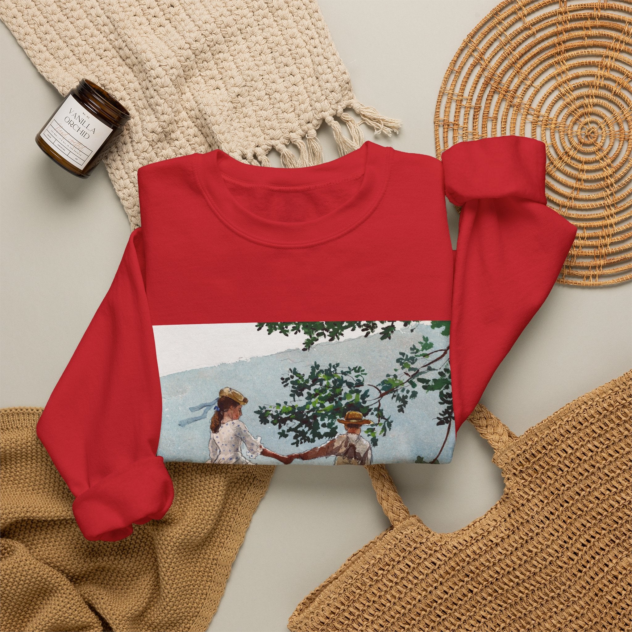 Vintage Pastoral, Unisex Crewneck Sweatshirt (Personalizable)