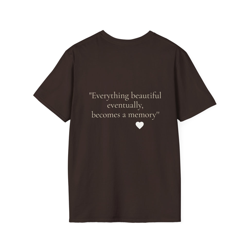 Art Nouveau Garden Print T‑Shirt — Woman in White Vintage Painting Tee
