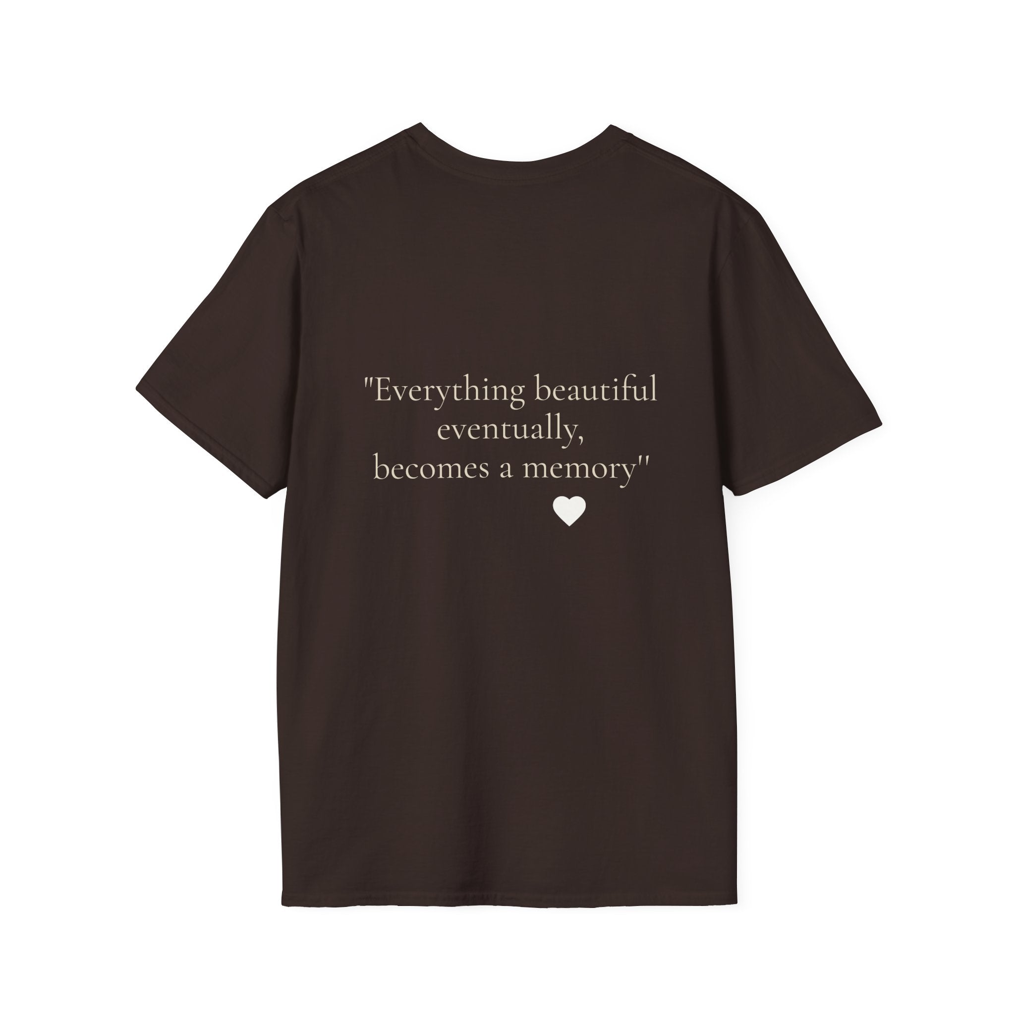 Art Nouveau Garden Print T‑Shirt — Woman in White Vintage Painting Tee